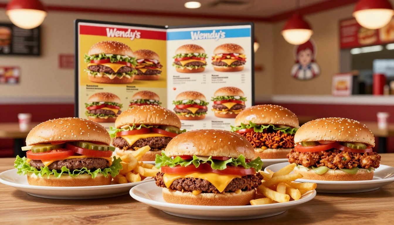 Wendy's Burger Menu