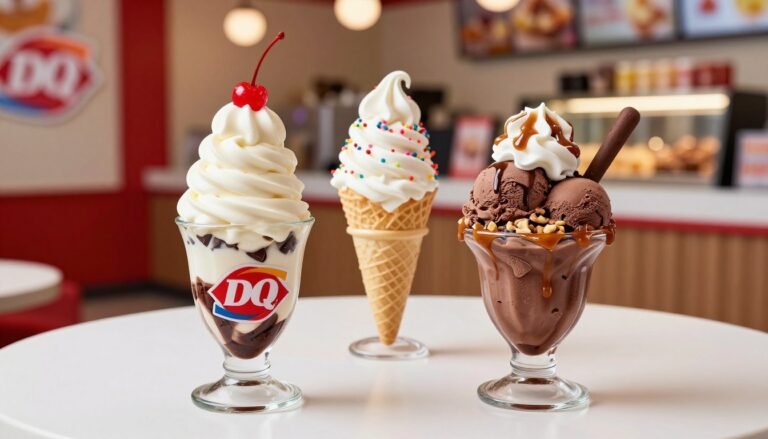 dairy queen dessert menu